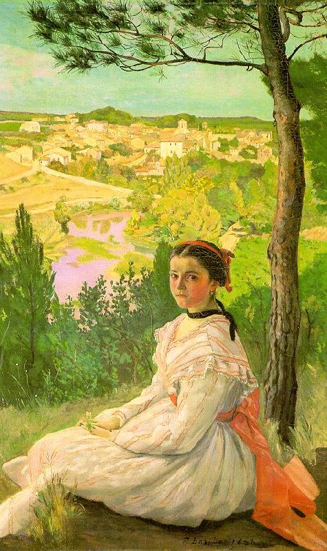 Frederic Bazille View of the Village China oil painting art